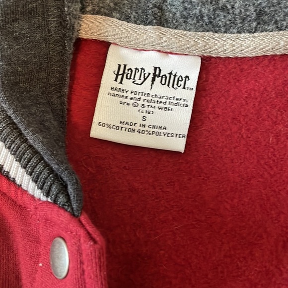 Harry Potter Varsity Style Sweater Jacket - Picture 3 of 4